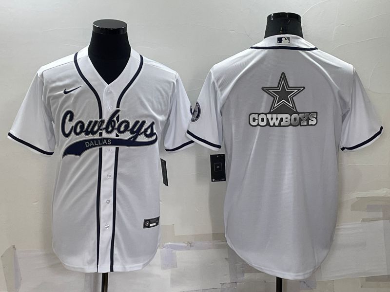 Men Dallas Cowboys Blank White 2022 Nike Co branded NFL Jersey1->philadelphia eagles->NFL Jersey